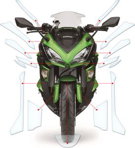 Lackschutzfolie Steinschlagschutz passend für Kawasaki Z1000SX 2017+