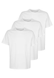 TOM TAILOR 3er Pack Herren Basic T-Shirt mit Rundhals aus Baumwolle Größe: 48