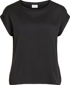 Vila VIELLETTE S/S SATIN TOP/SU - NOOS LieferantenFarbe: black, Größe: 38