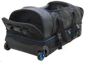 Reisetasche Trolley mit Schuhfach und Doppelboden Schwarz Blau 76 cm Davidts