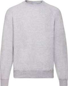 Fruit of the Loom - "Classic" Sweatshirt für Herren/Damen Uni Raglanärmel RW9912 (S) (Grau)