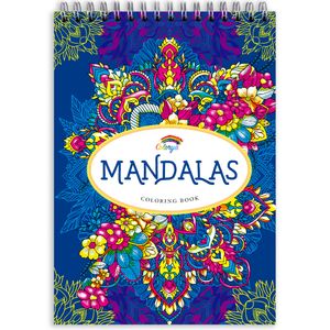 Colorya Malbuecher Colorya Malbuch für Erwachsene - Mandalas Vol. II - Entspannendes A4 Anti-Stress Malbuch – Spiral-Malbücher mit Künstlerpapier ohne Durchdrücken