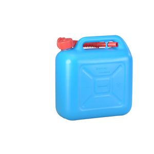 Kraftstoff-Kanister STANDARD 10 L, HDPE blau, mit UN-Zulassung, rotes Zubehör VPE: 5