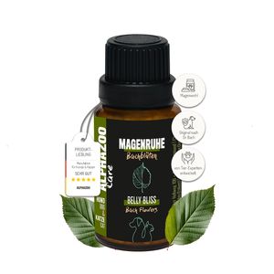Magenruhe Bachblüten 15g für Hunde & Katzen I Magen Darm Globuli