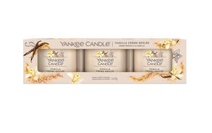 Yankee Candle Vanilla Creme Brulee Votivkerze 3 x 37 g