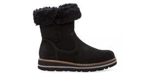 Gabor Damen Schwarz Leder Nubuk Zip-up Schneestiefel 40