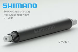 5 Meter SHIMANO Schaltzug Außen Hülle für Bowdenzug Schaltung 4mm Teflon grau
