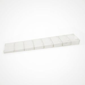 10x sossai® Möbelkeile mit Soll-Bruchstelle in Transparent Unterlegkeile Ausgleichskeile
