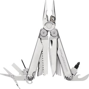 Leatherman Multi-Tool Wave+ 18 funkcji, w tym nylonowa kabura, srebrny 832524