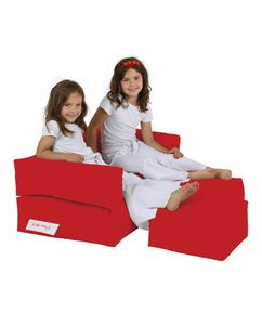 Hanah Home, Kids- FRN1226, rot, Klassische Sitzsäcke, 100% ige Styropor mit hoher Dichte recycelt