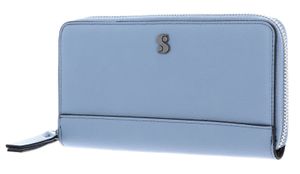 s.Oliver Zip Wallet Reißverschluss Geldbörse Portemonnaie 2145118, Farbe:Hellblau