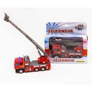 Feuerwehrauto mit Drehkran | Feuerwehr | mit Licht Sound & Rückzug