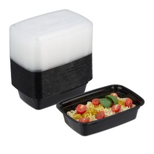 relaxdays Meal Prep Boxen 1 Fach 24er Set