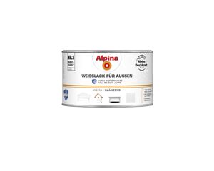 Alpina Weißlack für Außen 300 ml weiß glänzend