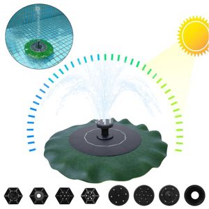 LZQ 1,4W fontána Solární kulaté rybníkové čerpadlo Solární čerpadla Čerpadlo Lotus Leaf Fountain Outdoor pro ptačí lázně, akvárium, rybník, zahradní dekorace