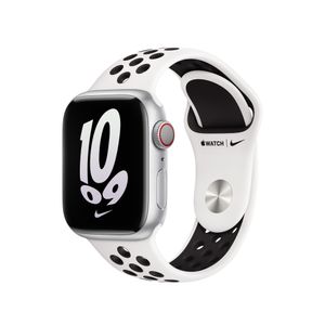 Apple Watch Armband 41mm, Nike Sport Band, Weiß/Schwarz