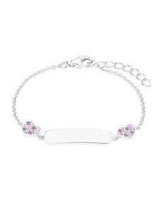 Prinzessin Lillifee Kinder Armband Ident Silber Herzen Zirkonia 2027208