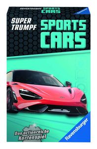 Karetná hra Ravensburger, Supertrumpf Sports-Cars 20683, kvarteto a tromfová kartová hra pre fanúšikov techniky od 7 rokov