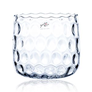 Sandra Rich Optic Vase Windlicht Kerzenglas Wabenmuster 21cm