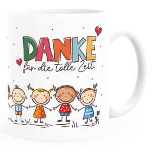 Kaffee-Tasse Danke Erzieherin Herz kleines Geschenk Abschied Spruch für die tolle Zeit SpecialMe® weiß standard