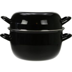 Gemütlicher & trendiger Muscheltopf Schwarz - ø 24 cm / 5 Liter
