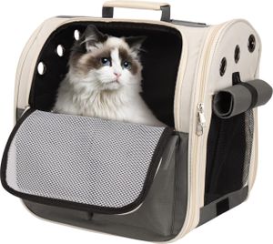 Belle Vous Haustierrucksack - Hunderucksack - Rucksack Hund - Katzenrucksack - Atmungsaktiver Rucksack für Katze oder Hunde - Für Spaziergänge, Belle Vous Haustierrucksack - Hunderucksack - Rucksack Hund - Katzenrucksack - Atmungsaktiver Rucksack für Katze oder Hunde - Für Spaziergänge,