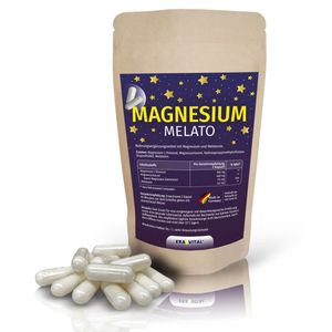 Magnesium L-Threonat mit Melatonin 180 Kapseln - für besseren Schlaf