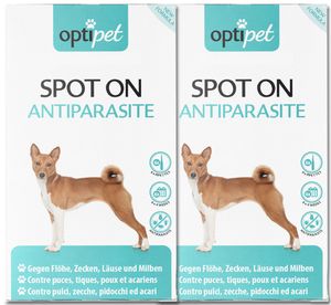 OptiPet 12x1,5ml Spot On für Hunde, Spot on Hund, Spot on, Spot on Flöhe Hund, Zeckenschutz Hund