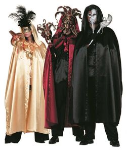 Halloween Umhang Zauberin Hexe Magierin Cape Cosplay Karneval Gothic Horror Robe 2XL