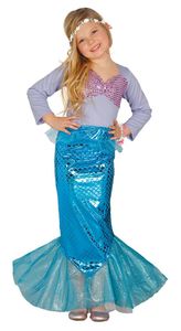 Guirca Disfraz de Sirena Azul Infantil - Niña, 7-9 años  GUIRCA