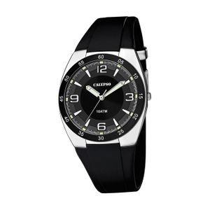 Calypso Kunststoff PolyurethanHerren Uhr K5753/3 Armbanduhr schwarz Analogico D2UK5753/3