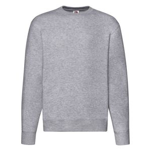Fruit of the Loom - "Premium" Sweatshirt für Herren  angesetzte Ärmel BC5149 (M) (Grau meliert)