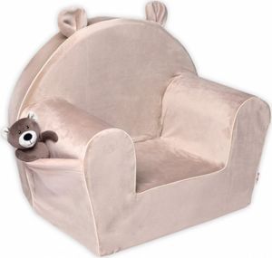 Detské kresielko Teddy Velvet s bočným vreckom Baby Nellys, béžové