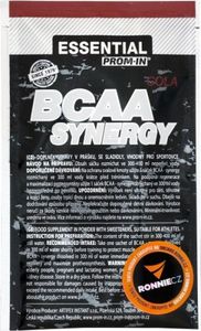 Prom-In Essential BCAA Synergy 11 g citrón-mäta / Aminokyseliny (vzorky) / Instantné BCAA v prášku obohatené o A-AKG, glutamín a vitamín B6