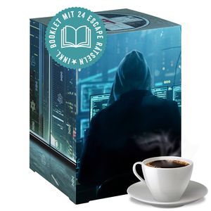 Corasol Escape & Coffee Adventskalender mit Escape-Rätsel-Thriller: Ein atemloses Spiel & 24 Premium Kaffees im Coffeebag (240 g)