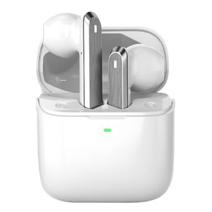 QuchiQ™ Bluetooth Kopfhörer -Kopfhörer Kabellos In Ear mit ENC Noise Cancelling Mic, IPX5 Wasserdicht Ohrhörer LED Anzeige, intensiver Bass, Weiß