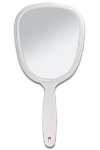 GLiving Handspiegel mit ovaler Form Kosmetik-Spiegel