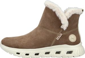 Rieker Damen Stiefelette trendy Laufsohle Leder Warmfutter Boot M6050, Größe:40 EU, Farbe:Beige