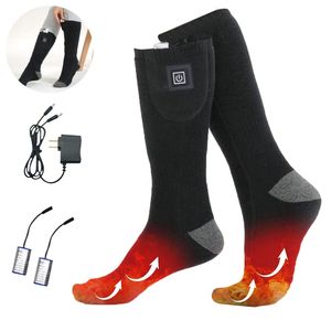 Beheizte Socken Beheizbare Socken Damen Herren,Elektrische Warme Socken Wiederaufladbare 2200—4500 mAh Batterie Heizsocken Elektrisch Fusswärmer(Schwarz)