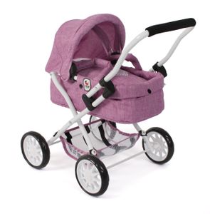 Puppenwagen Smarty, Jeans pink