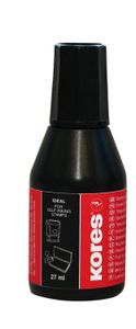 Barva razítková Kores, 28 ml, černá