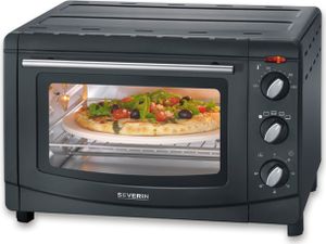 Mini Backofen Severin 20l Umluftfunktion Drehspieß 1500W Backofen Toastofen TO 2068 aus Kunststoff, schwarz Backofen Mini Backofen Klein Mini Backofen Backofen Toastofen