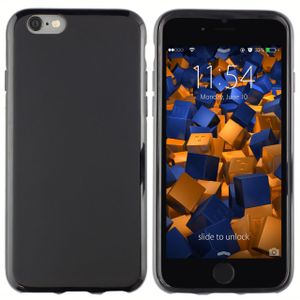 mumbi Hülle kompatibel mit iPhone 6 / 6S Handy Case Handyhülle, schwarz