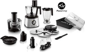Philips 4-in-1 Küchenmaschine 7000 Series, 3.4 L, 32+ Funktionen, 1300 W, Metall (HR7778/00)