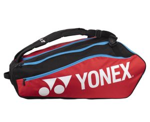 Yonex Club Line Racket Bag, Farbe:schwarz/rot