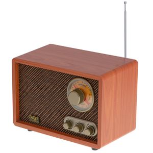 Retro Radio mit Bluetooth und Teleskopantenne FM/AM 10W RMS Bass- / Höhenregler