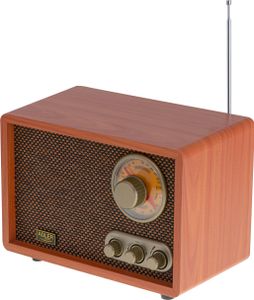 Retro Radio mit Bluetooth und Teleskopantenne FM/AM 10W RMS Bass- / Höhenregler