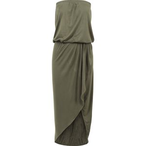 Dámské šaty Urban Classics Ladies Viscose Bandeau Dress olive - M