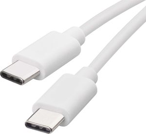 EMOS Nabíjecí a datový kabel USB-C 2.0 / USB-C 2.0, 1 m, bílý, SM7027W