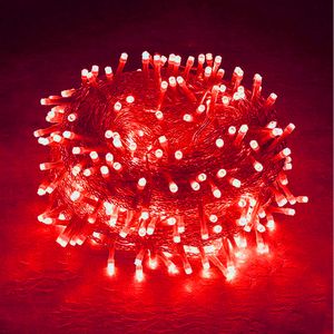 20M 200LEDs, 8 Lichtmodi, IP44 Wasserdichte LED Weihnachten Lichterkette, Garten Streifen Licht, Innendeko Licht, Party Beleuchtung, rot